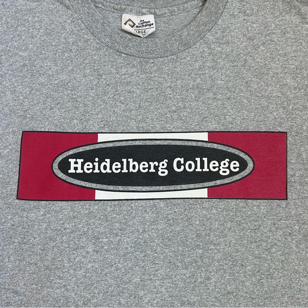 Vintage Heidelberg College T-Shirt The Cotton Exchange Gray XL Made in USA - Picture 3 of 7